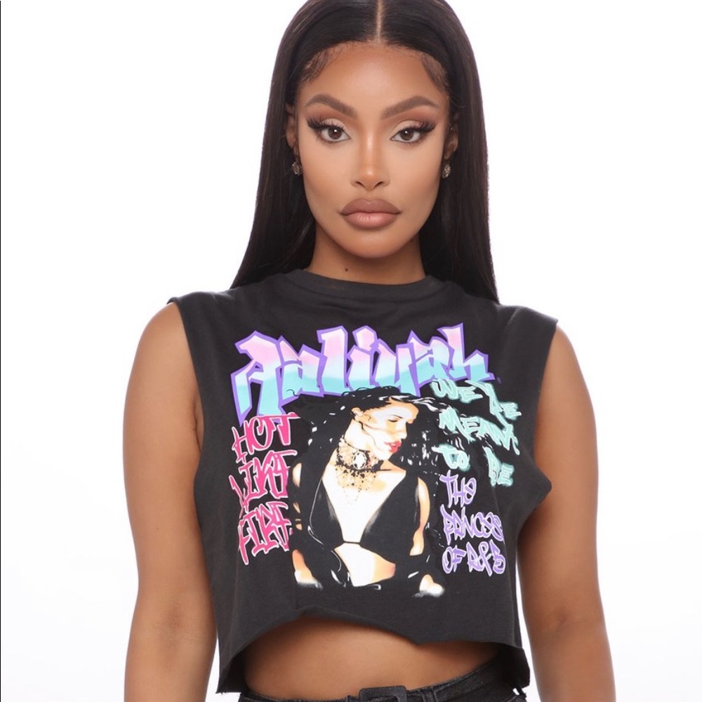 NEW Aaliyah muscle crop top
